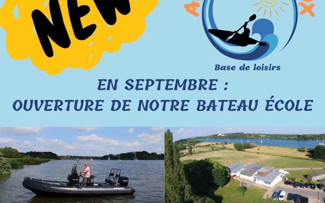 Nouveauté : Ouverture d’un bateau école en septembre 2025