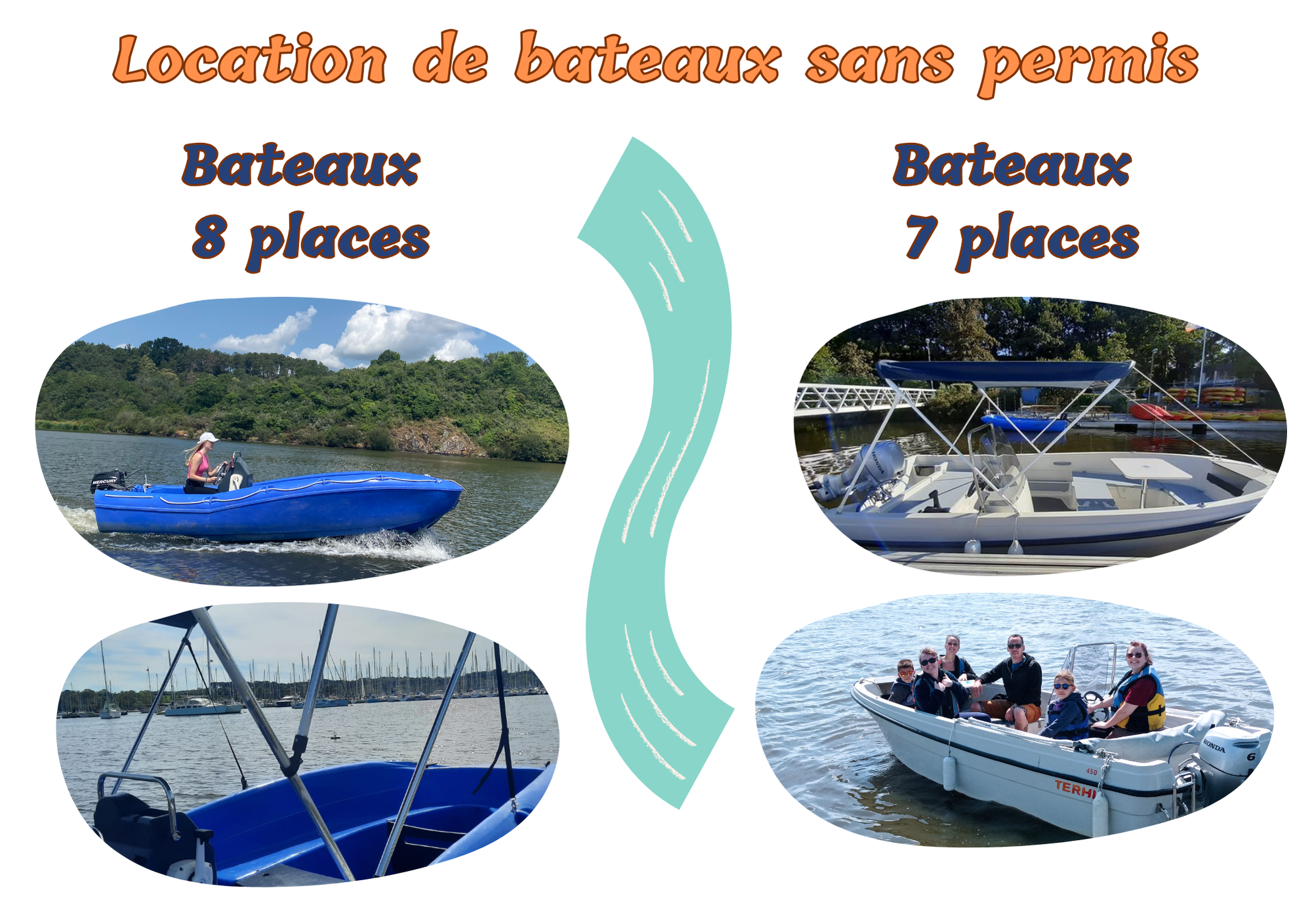 Location de bateaux sans permis sur la Vilaine