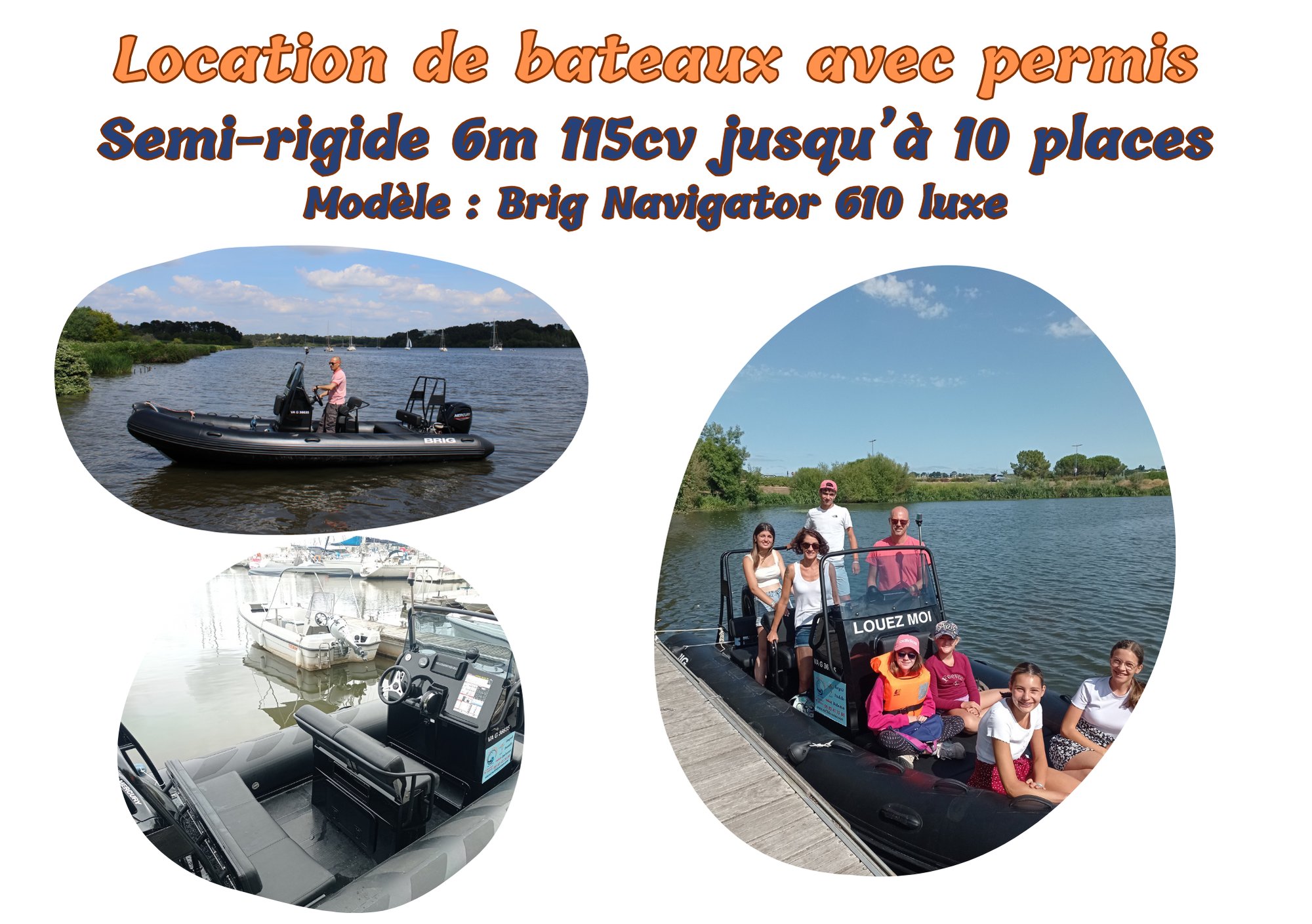 Location de bateau avec permis sur la Vilaine et en mer